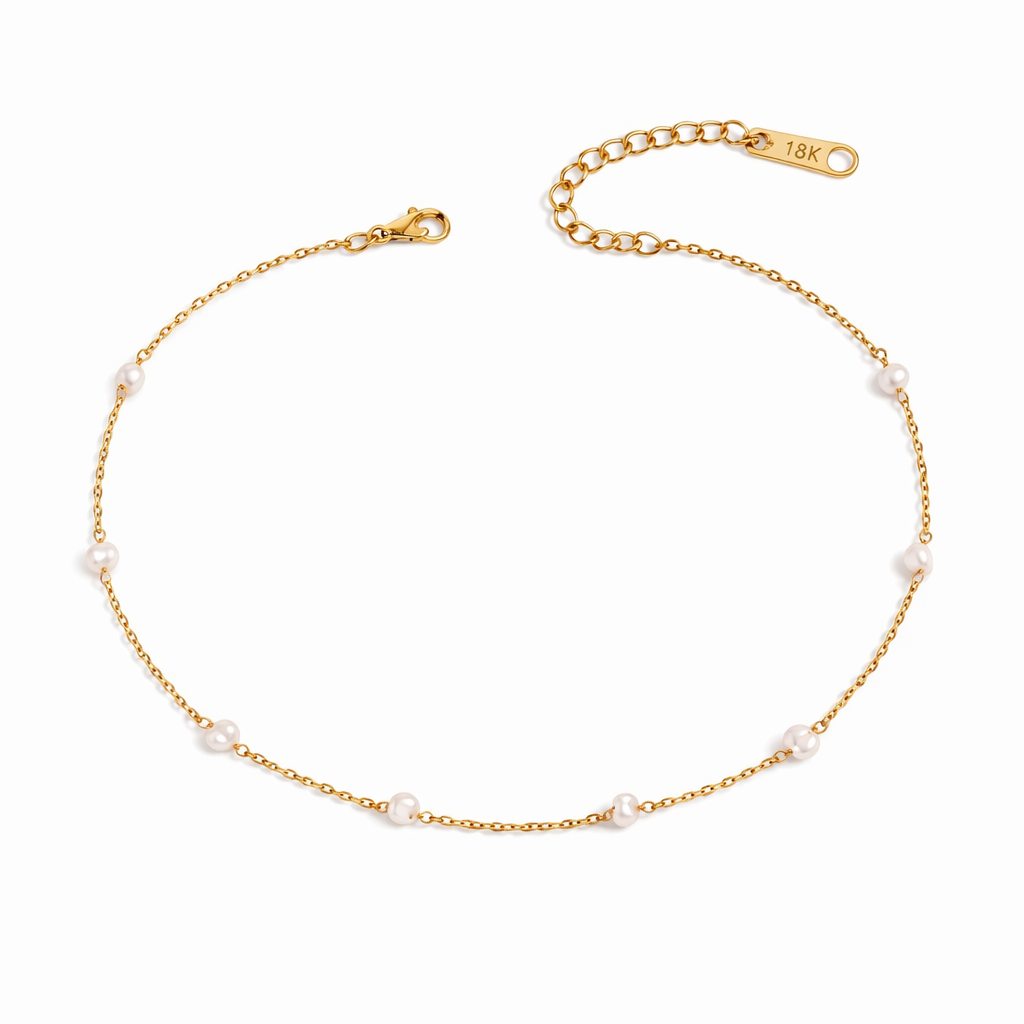 Soft Pearl Gold Halskette