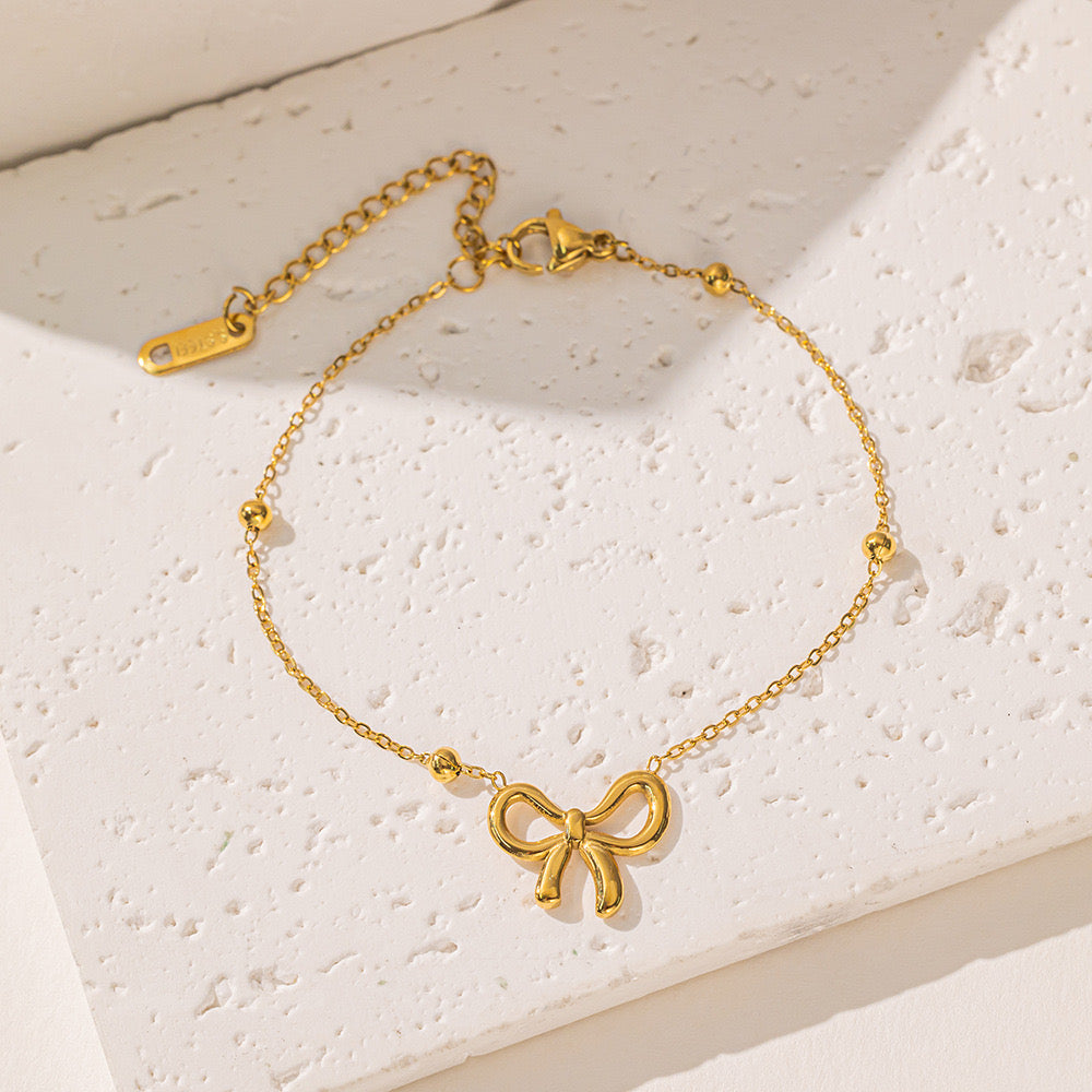 Bow Armband – Gold & Silver