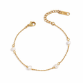 Soft Pearl Gold Armband