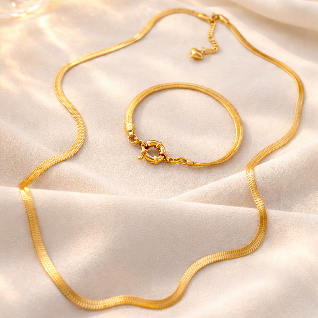 Bold Chain Armband + Halskette