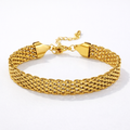 Layered Gold Chain Armband