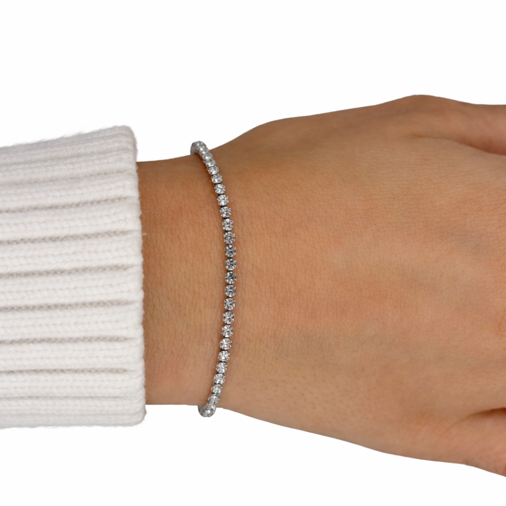 Tennis Armband – Gold & Silber
