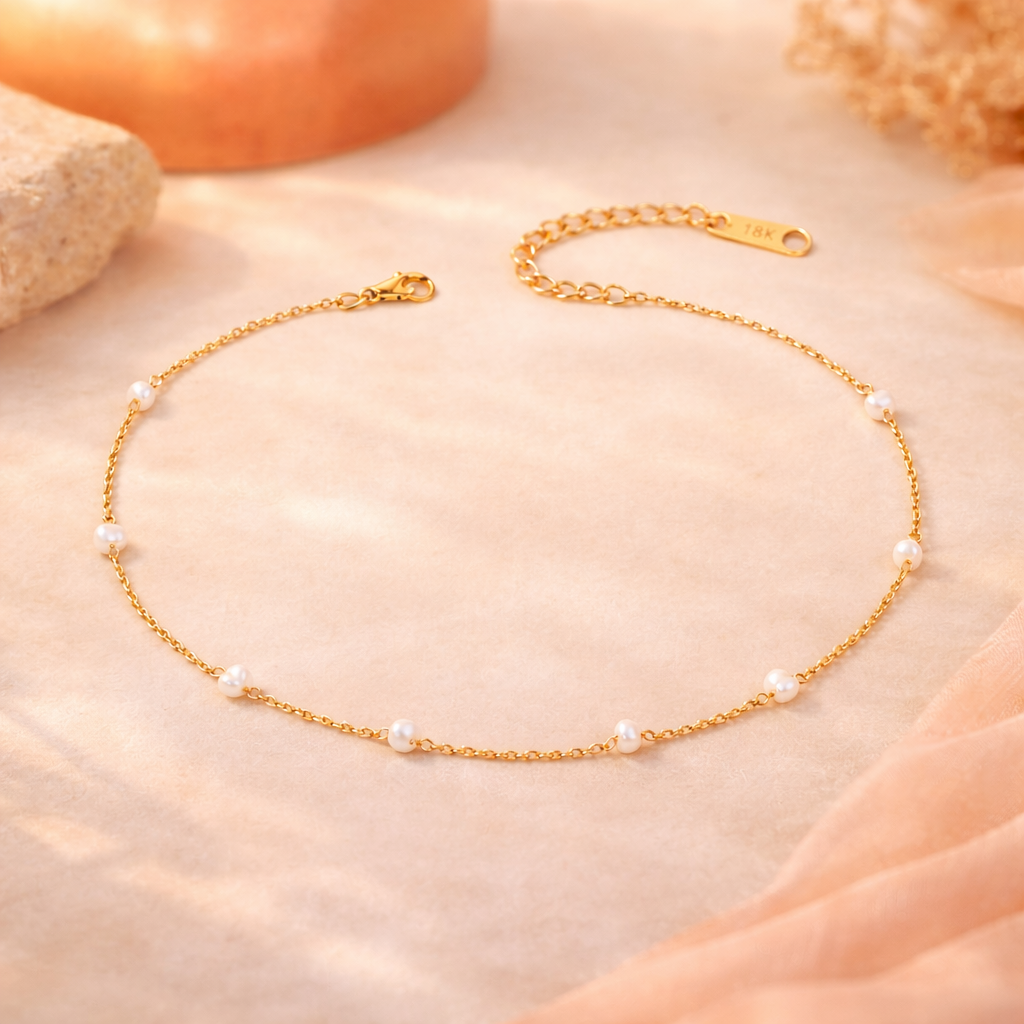 Soft Pearl Gold Halskette
