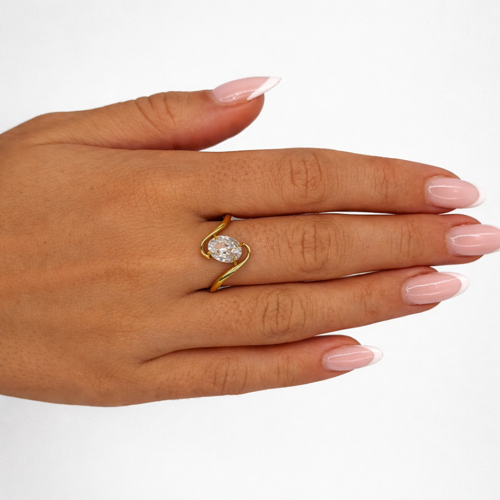 Solis Ring Gold & Silber