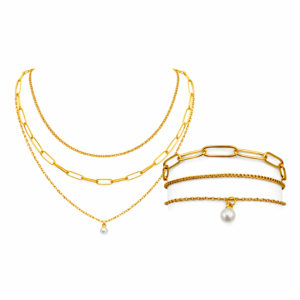 Perla Set - Armband & Halskette