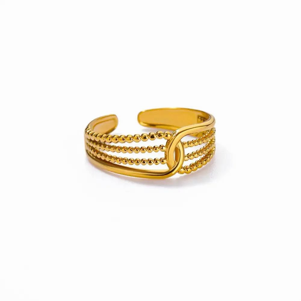 Bold Twist Gold Ring