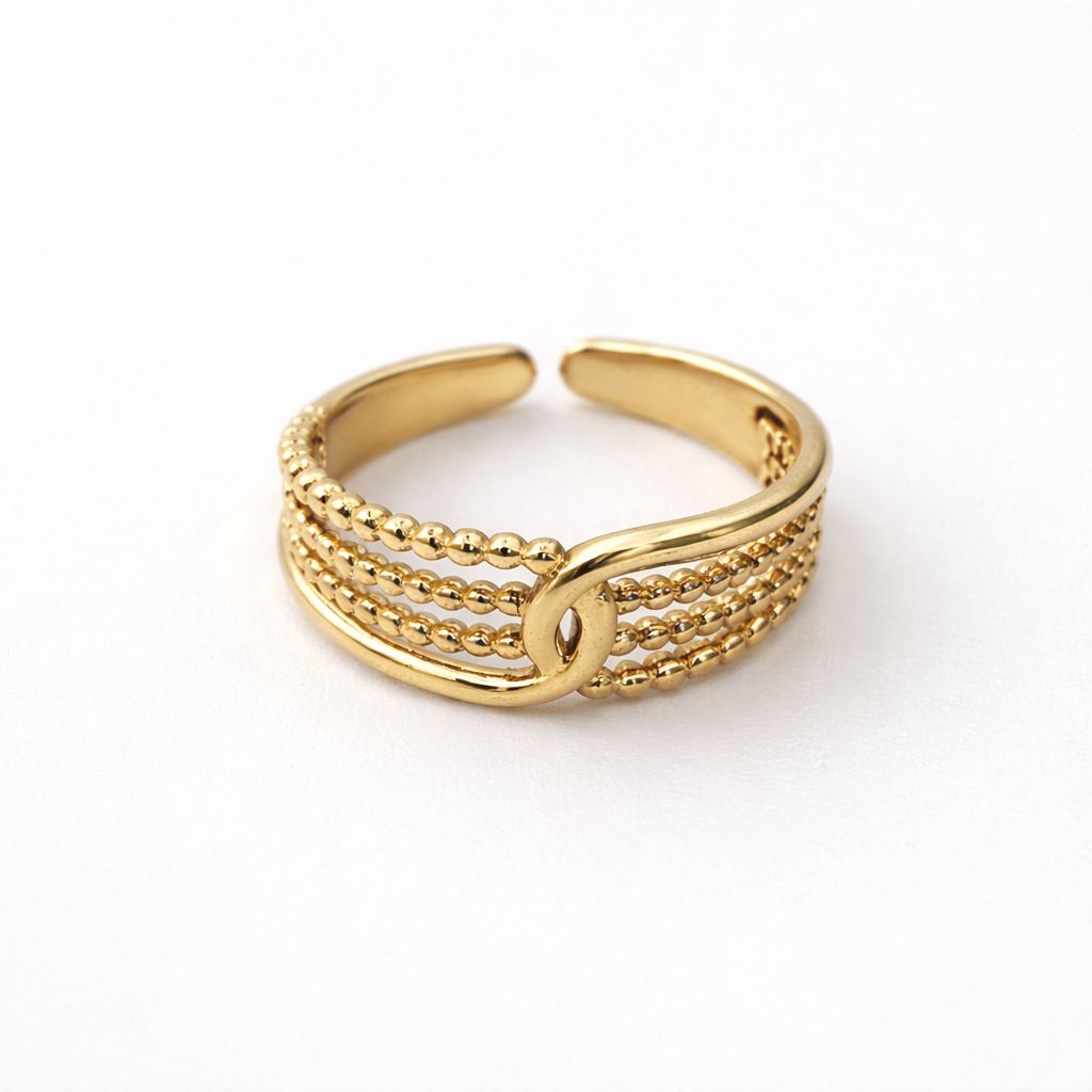 Bold Twist Gold Ring
