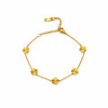 Soft Gold Flower Armband