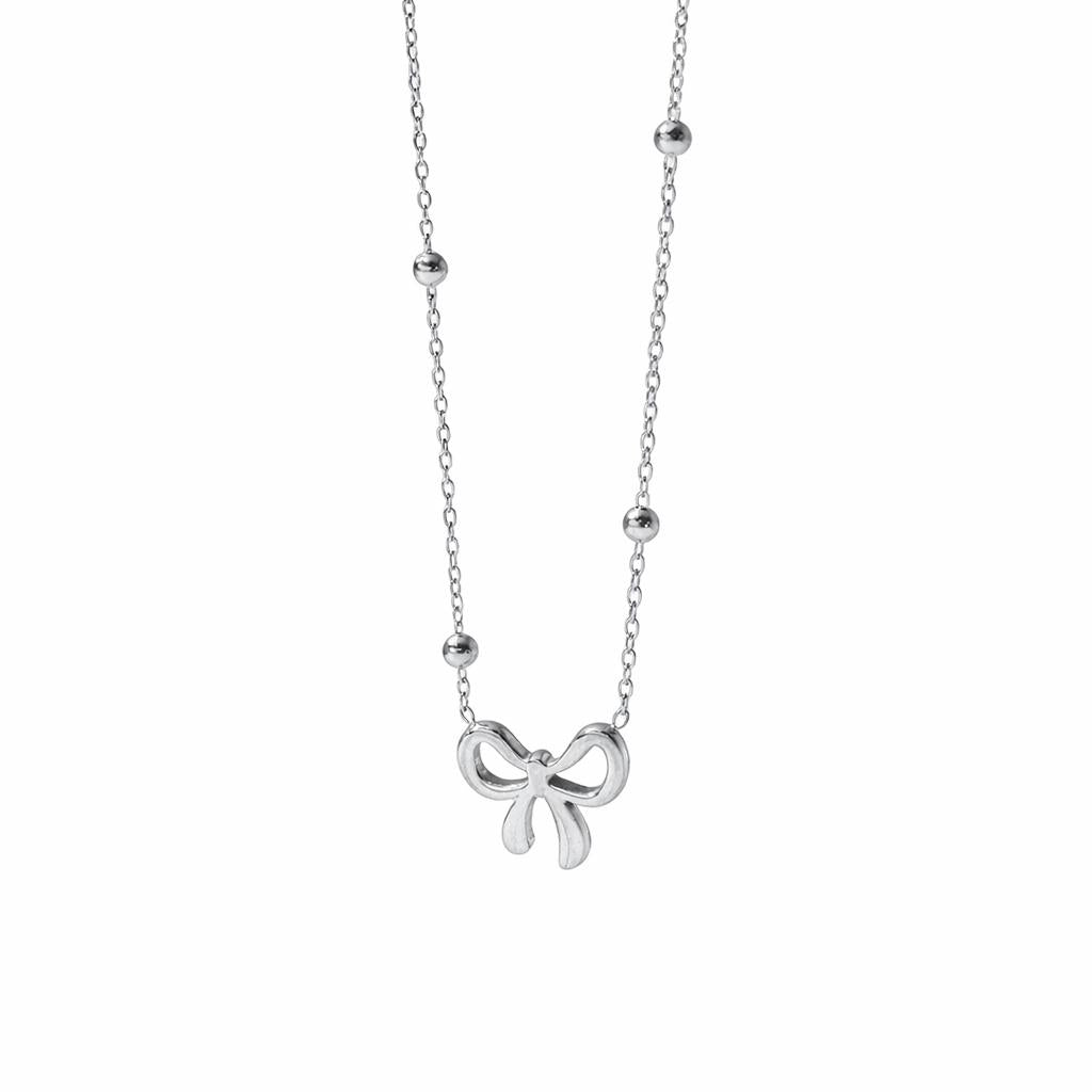 Bow Halskette – Gold & Silver