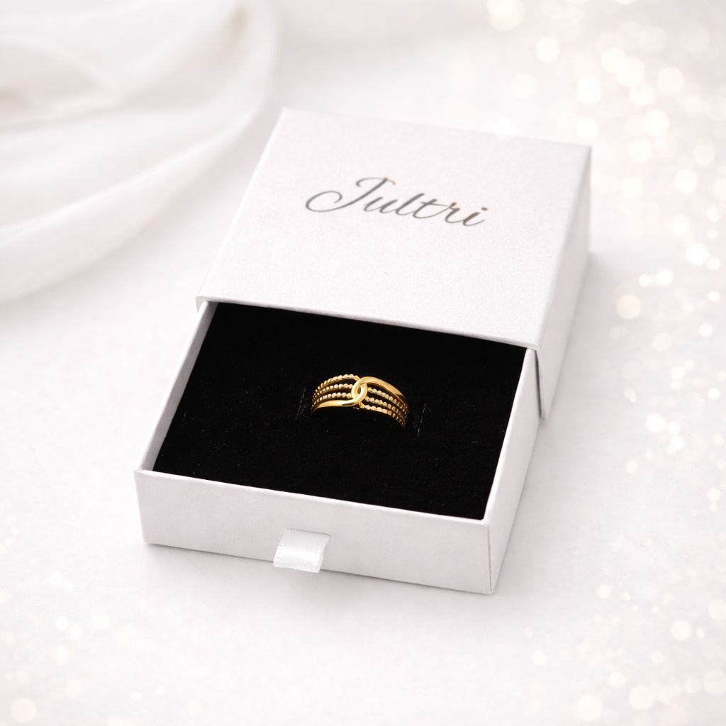 Bold Twist Gold Ring